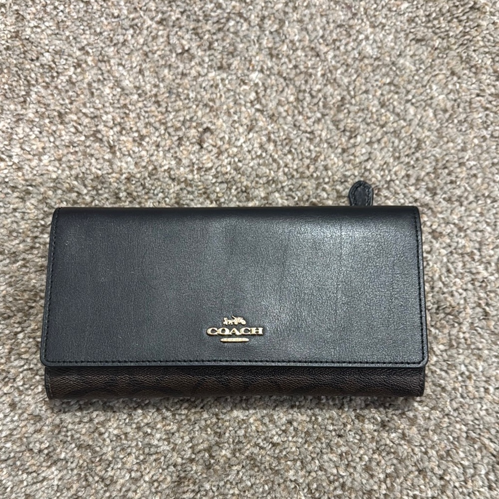 Coach Black Leather Wallet